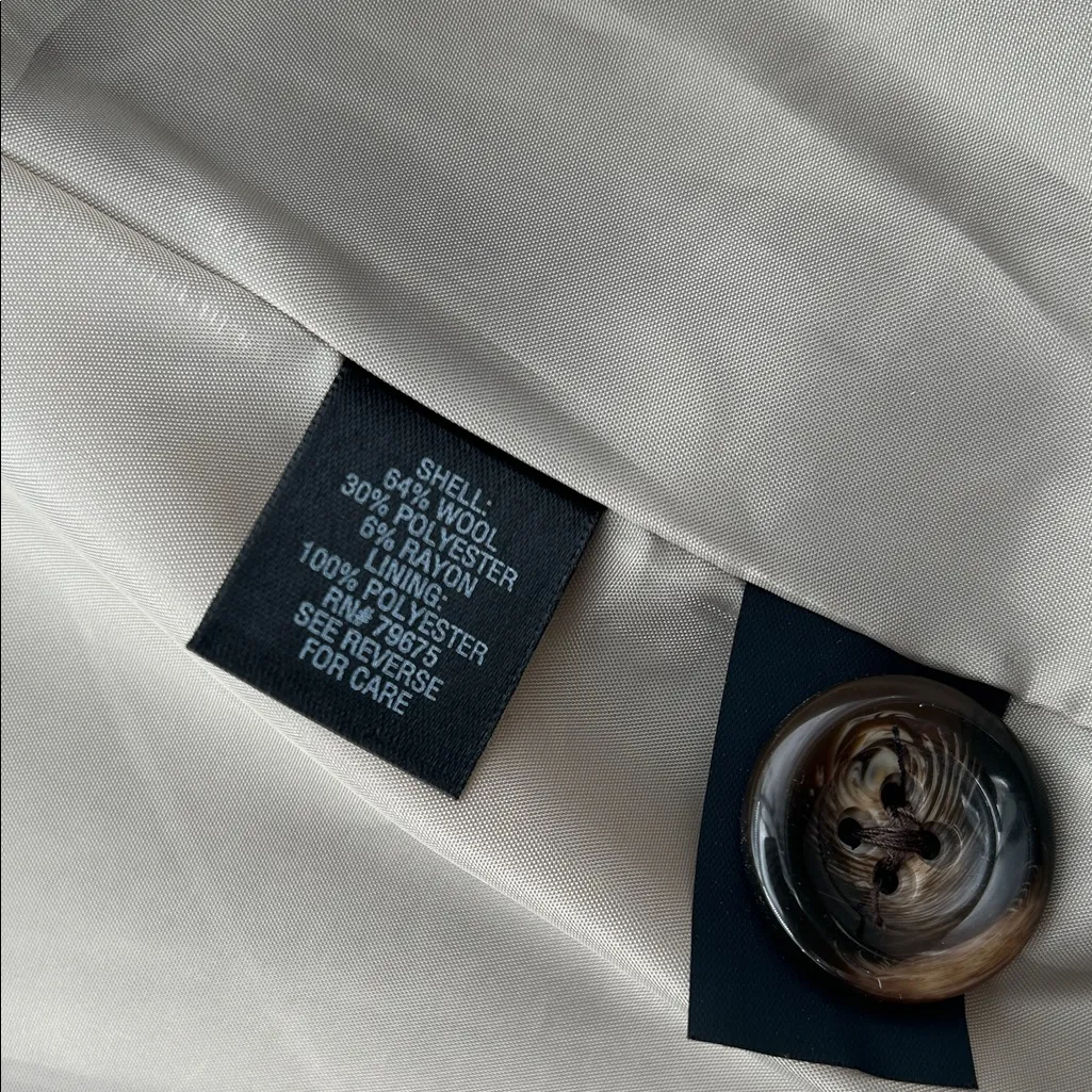 Croft & Barrow Women's Beige Trench Coat - Image 13