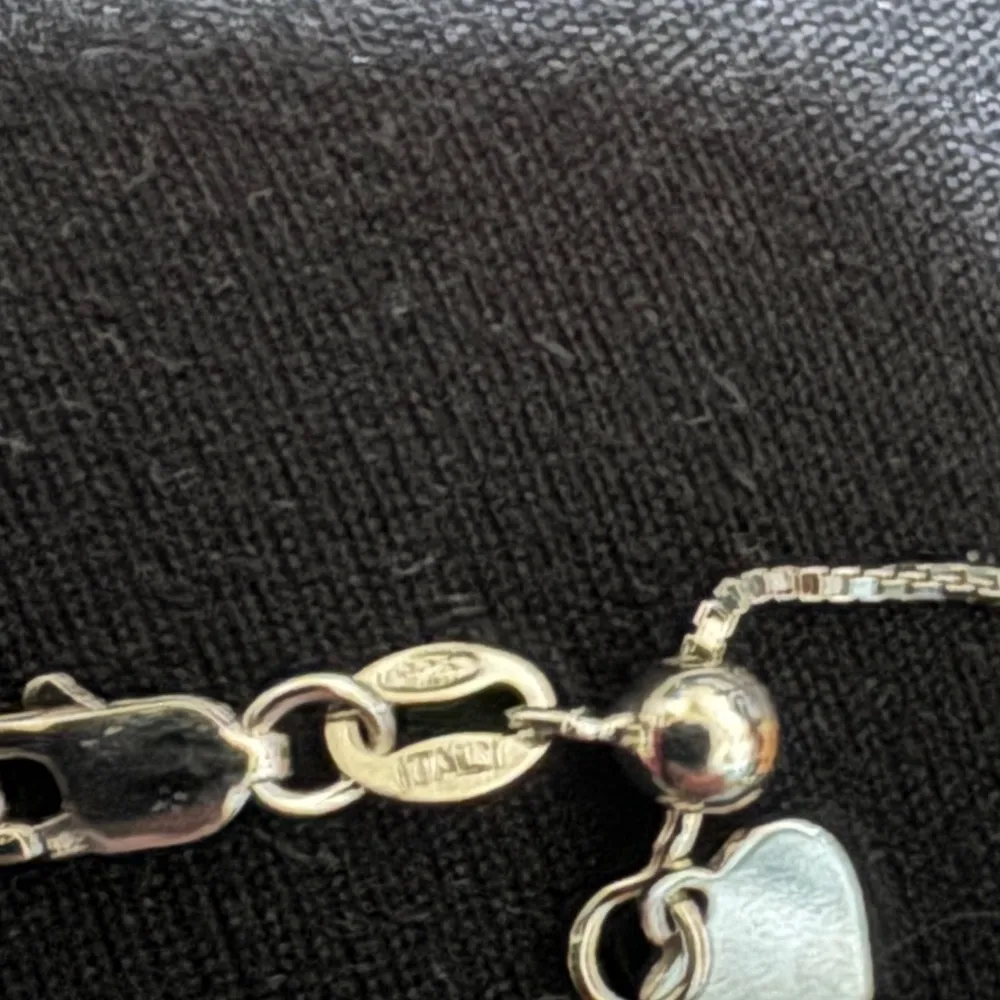 CZ cushion set necklace. Sterling silver. 22inch chain. Never worn Silver - Image 5