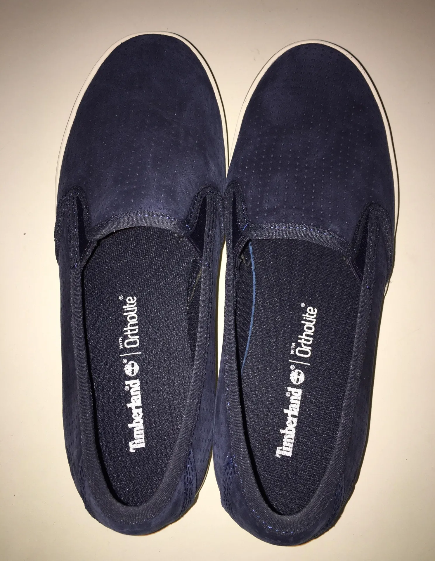 Timberland Navy Blue Slip-On Shoes - Image 3