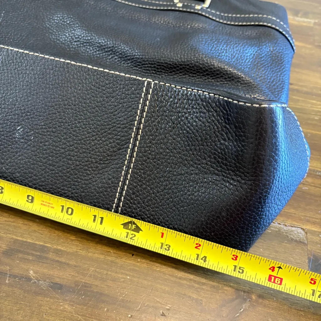 Kate Spade Blakely Andover Black Pebbled Leather Tote Shopper Travel Bag Large - Image 7