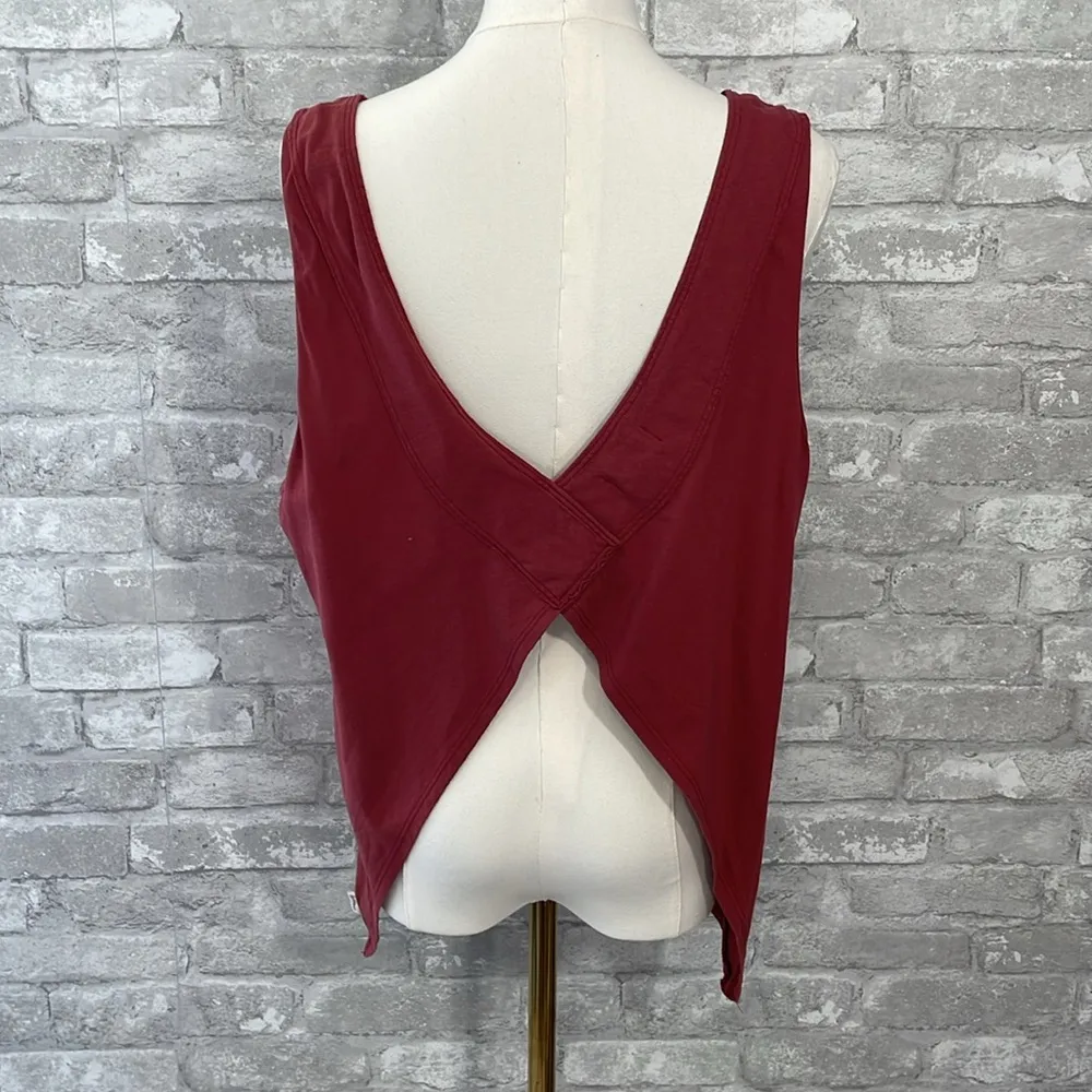 Upwest Organic Cotton Open Back Tank Red Size XL - Image 4