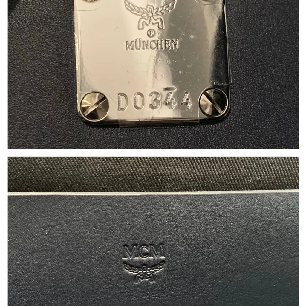 Authentic MCM Duke Nappa Leather Navy Backpack‎ NWT - Image 8