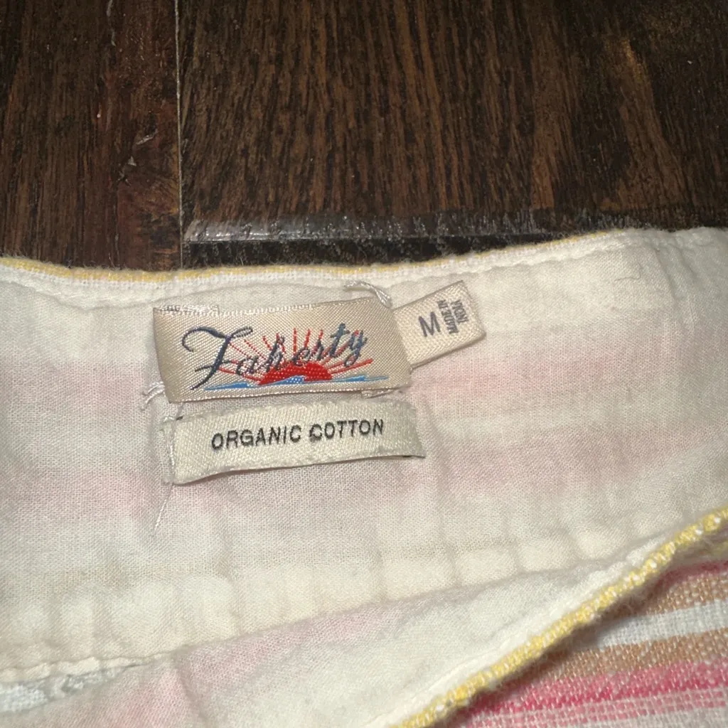 Faherty Hailee mini dress organic cotton with pockets size medium - Image 11