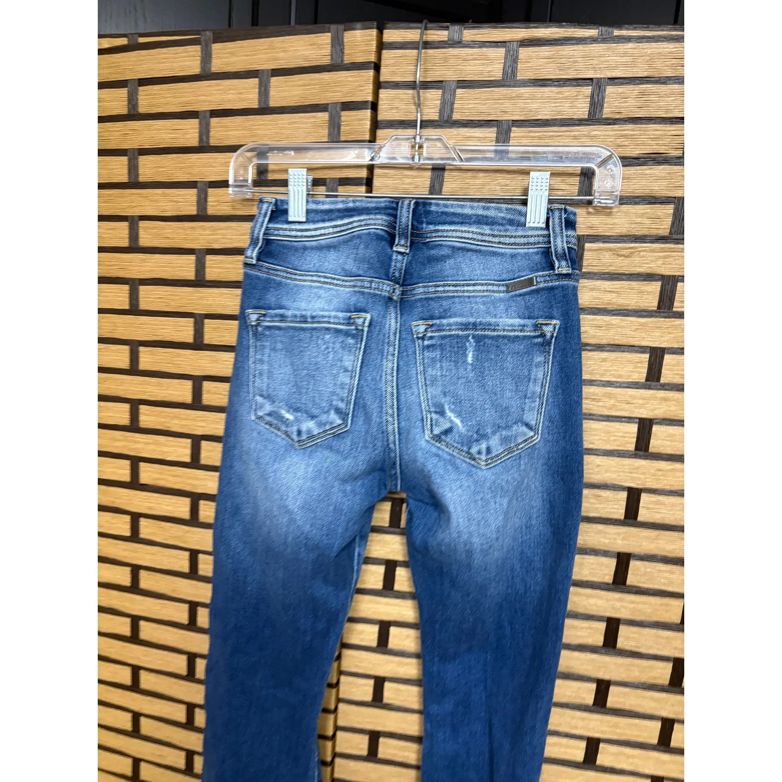 KanCan Flared Leg Jeans Size 23 Blue - Image 5