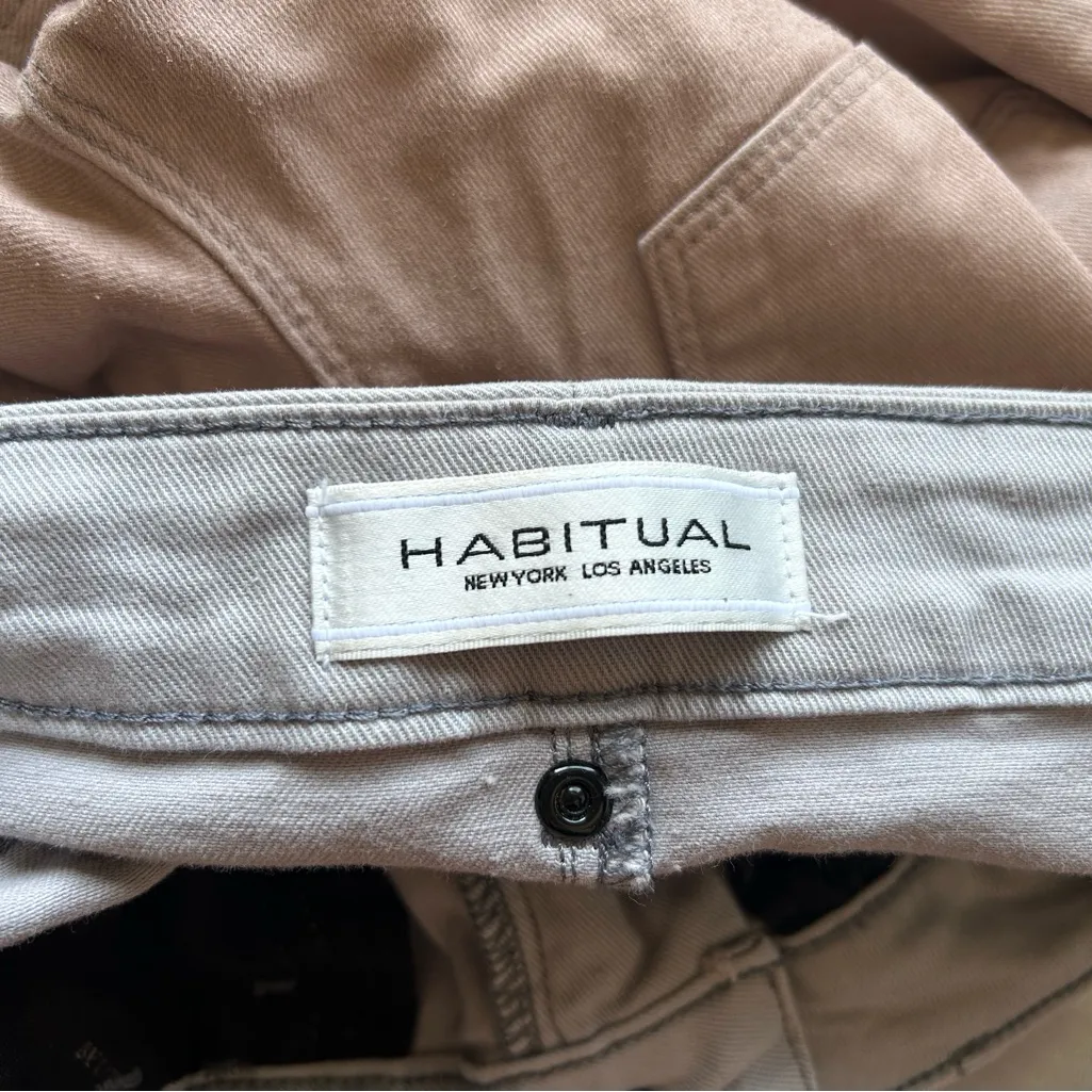 Habitual GRACE Hi Rise  Coated  Tan and cream skinny jeans  #tanjeans - Image 3