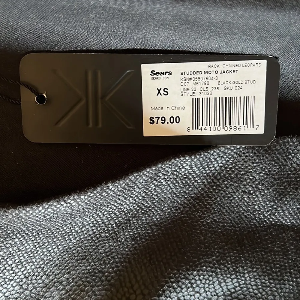 Kardashian Kollection Studded Moto Jacket - Image 3