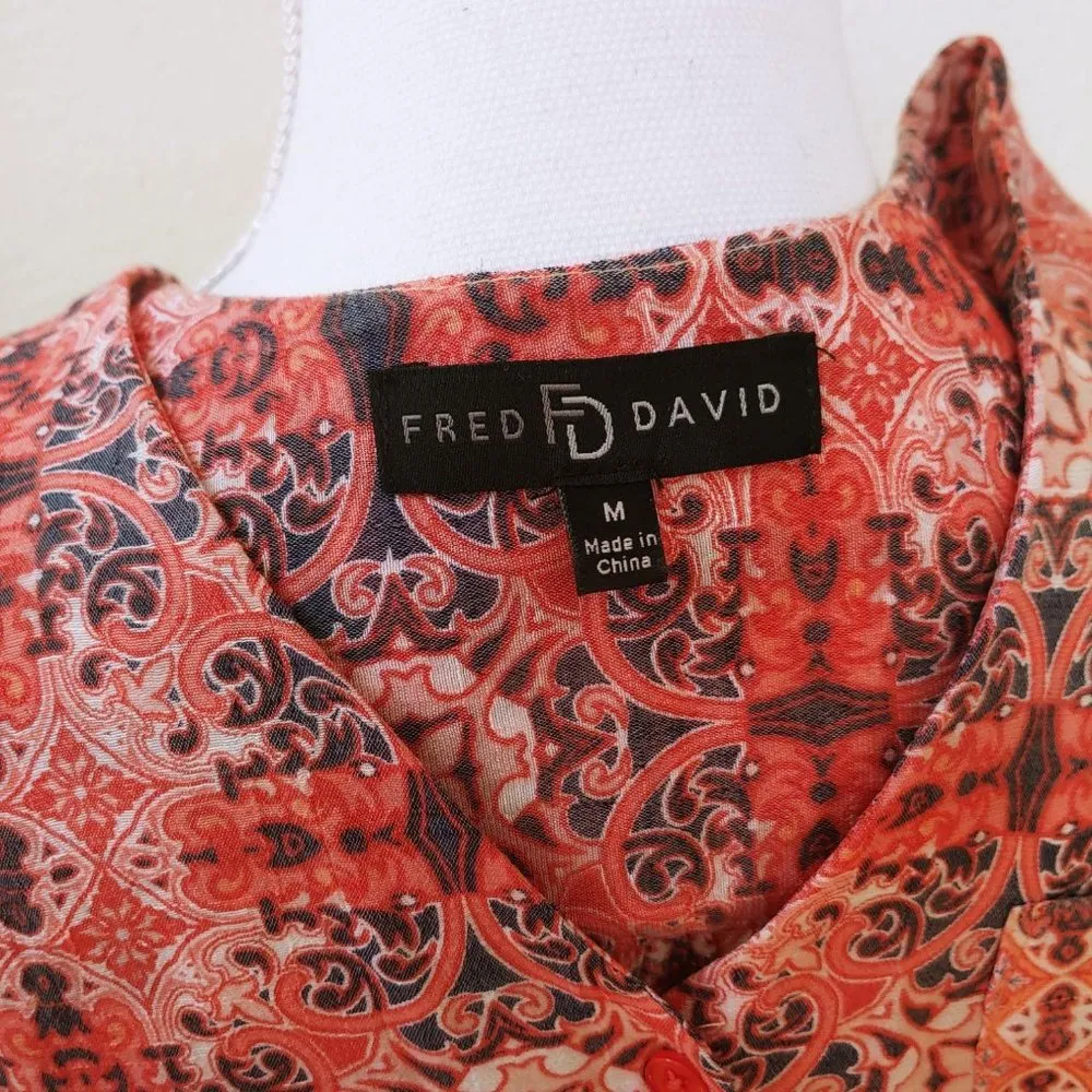 Fred David / Medium / Peach Blouse - Image 4