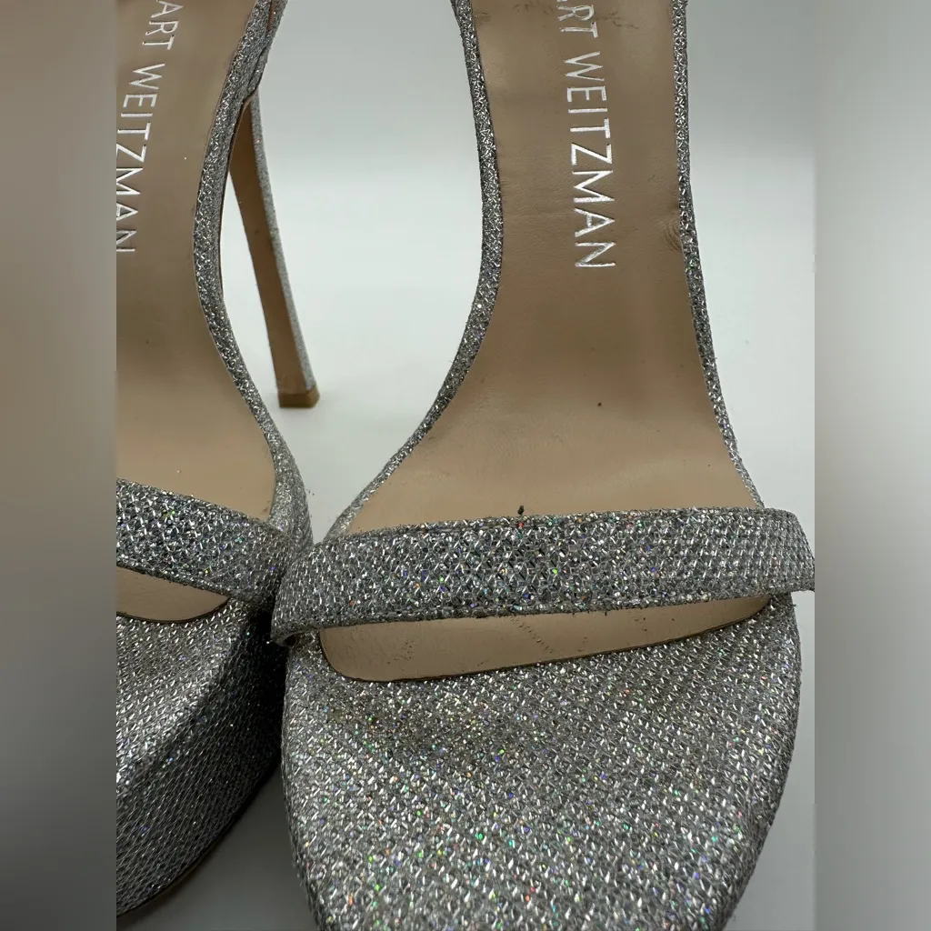 STUART WEITZMAN Tall Mettalic Heels. - Image 7