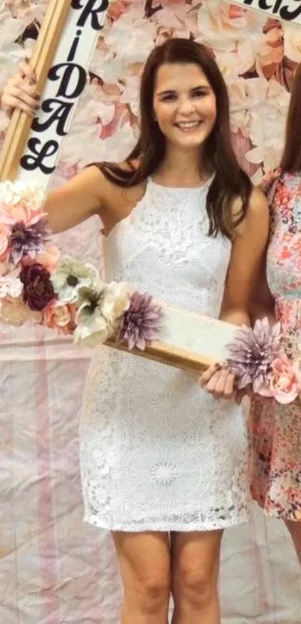 Francesca's White Lace Dress - Image 2