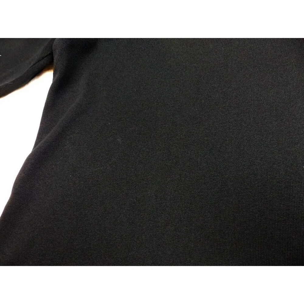 Exclusively Misook Cardigan Womens Plus 3X Black Green Yellow Trim V - Image 12