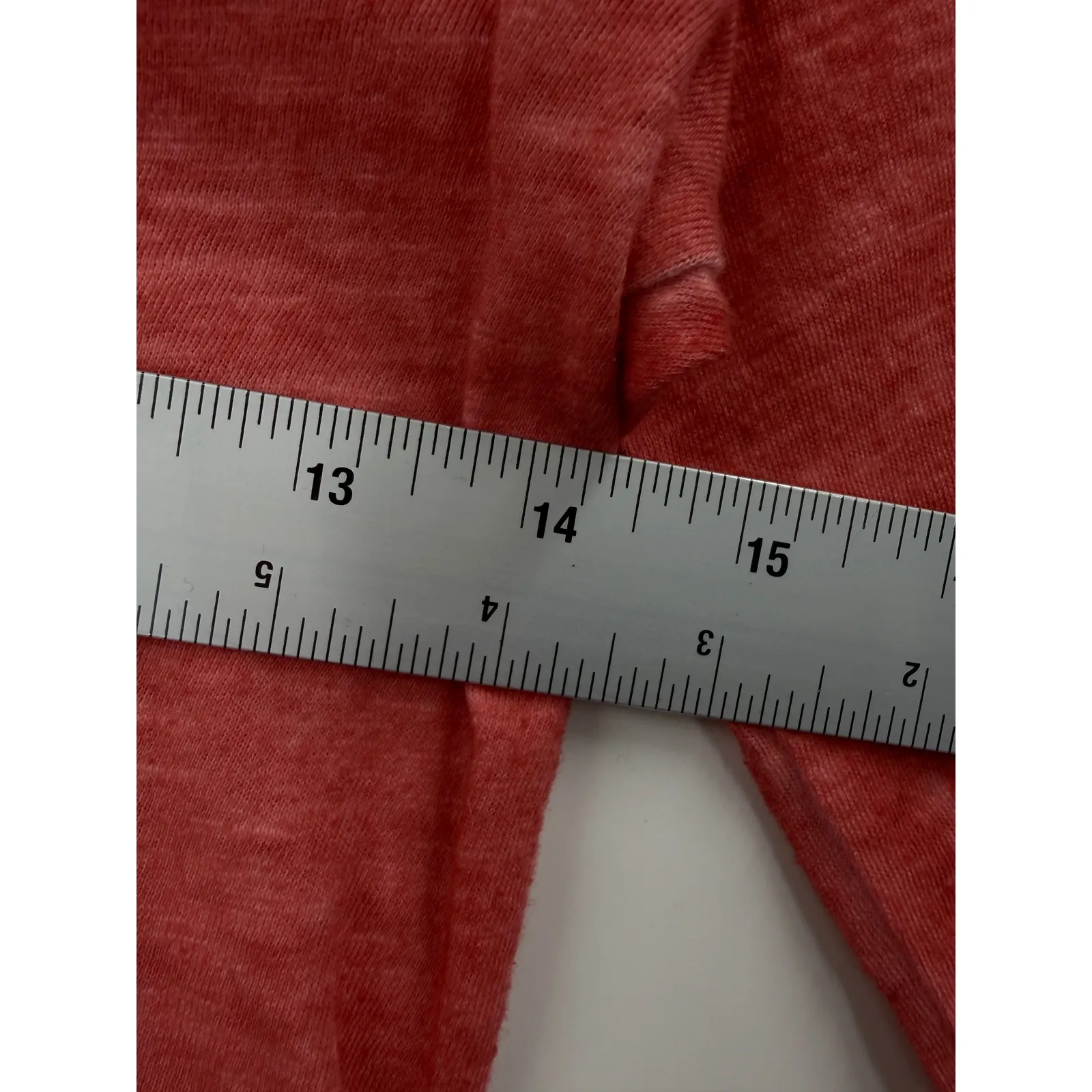 Free People Red Lace Sleeve Henley Top Womens XS Distressed Burnout Knit - Image 7