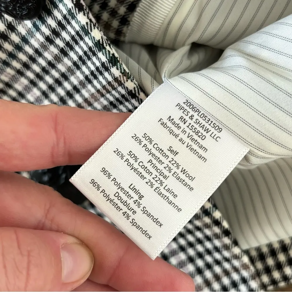 veronica beard diego houndstooth check dickey blazer jacket - Image 5