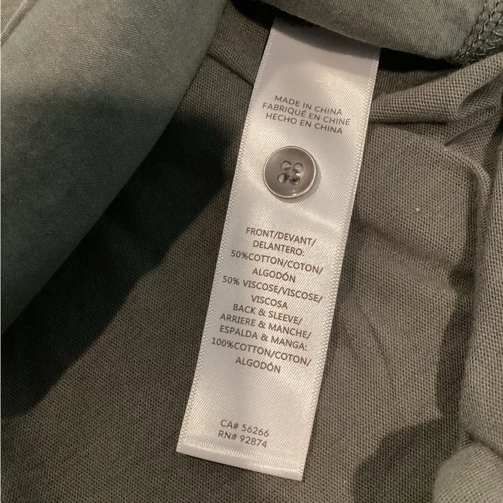 Splendid Women’s Dark Green Casual Button-Down Shirt‎ – Size L - NWT - Image 6