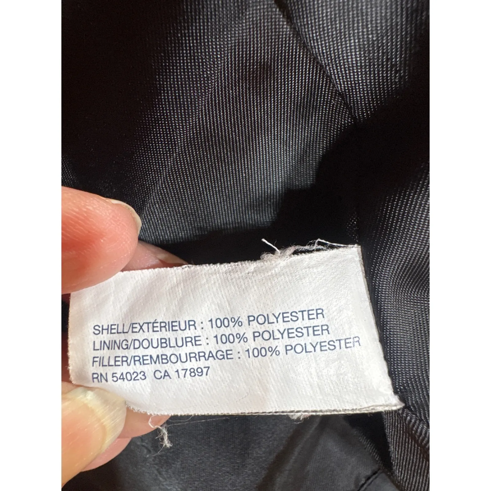 Gap Women's Black Quilted Puffer Jacket Full Zip Collar Size Medium - Image 4