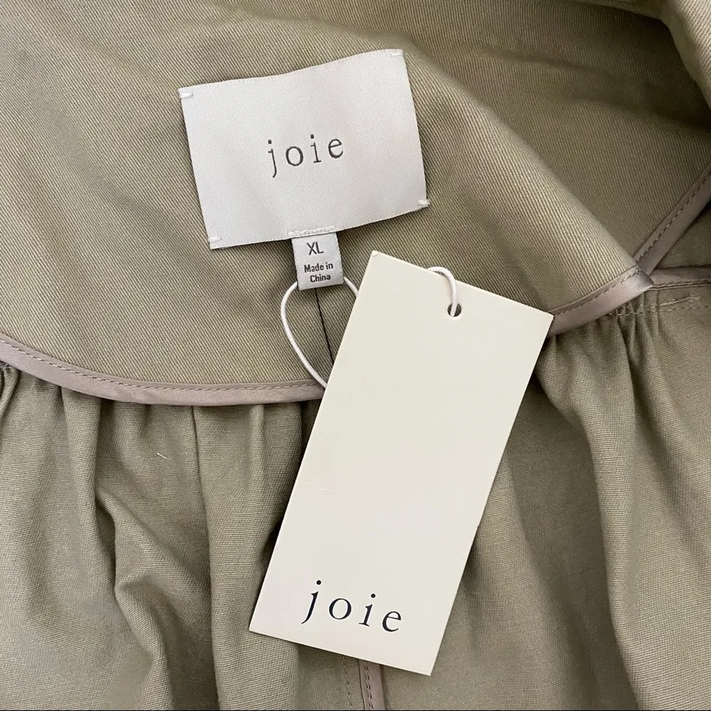 Joie Alwena Trench Coat in Khaki Size XL NWT - Image 12