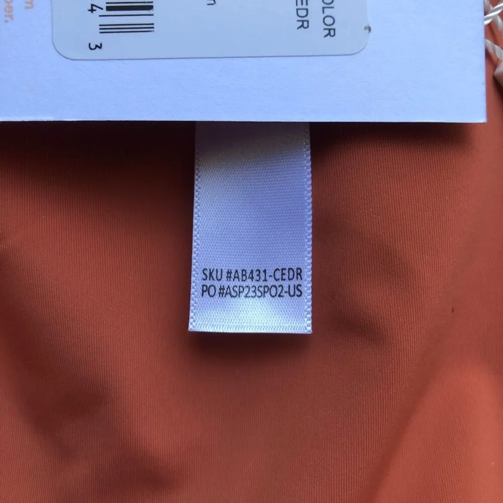 Andie NWT The Symi Sustainable High Leg Cut Low Rise Bikini Bottom Cedar Large - Image 9