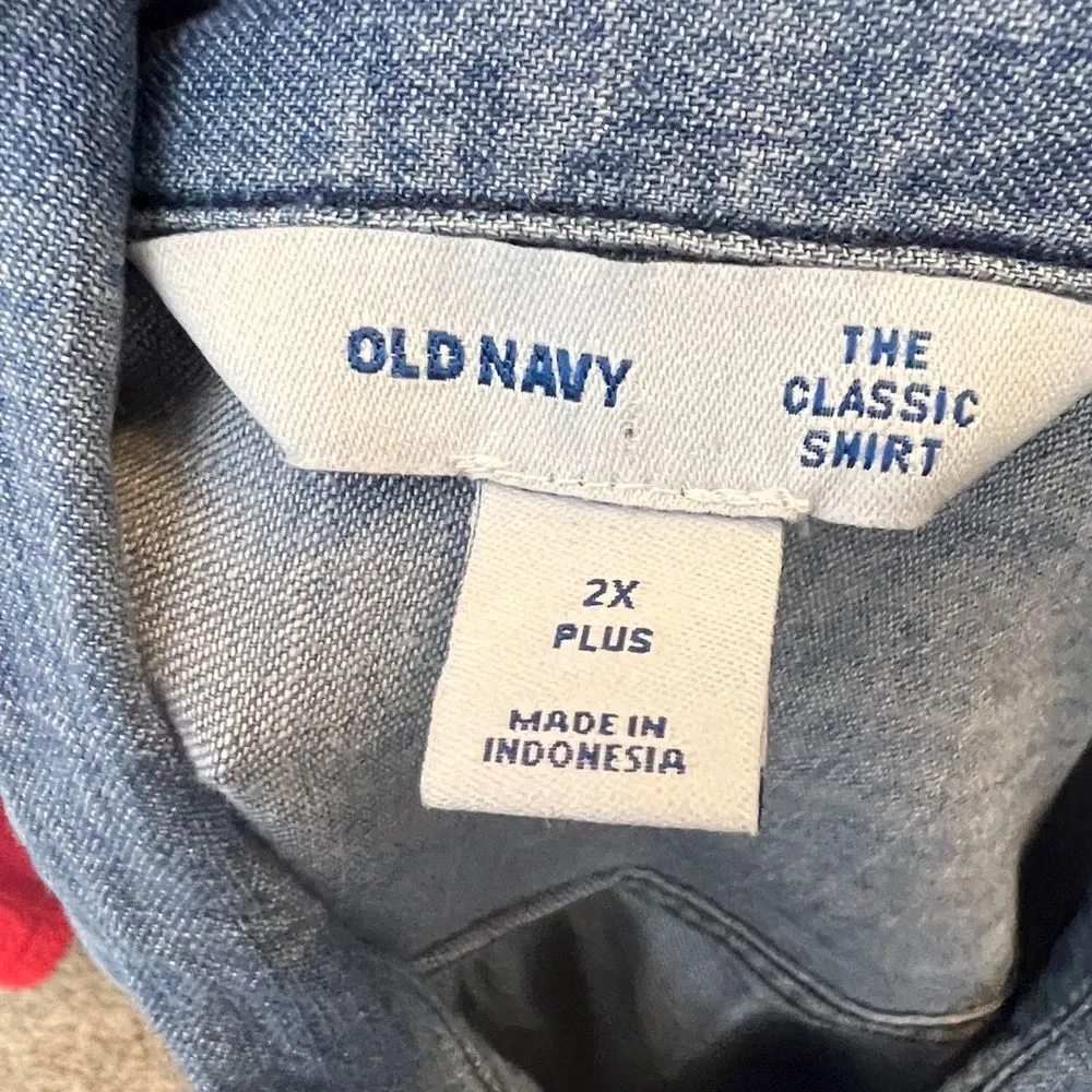 Old‎ Navy Classic Blue Shirt - Image 6