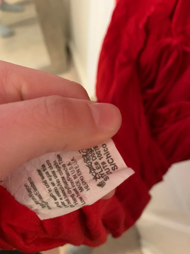 Tie Up Dress Red - Image 3