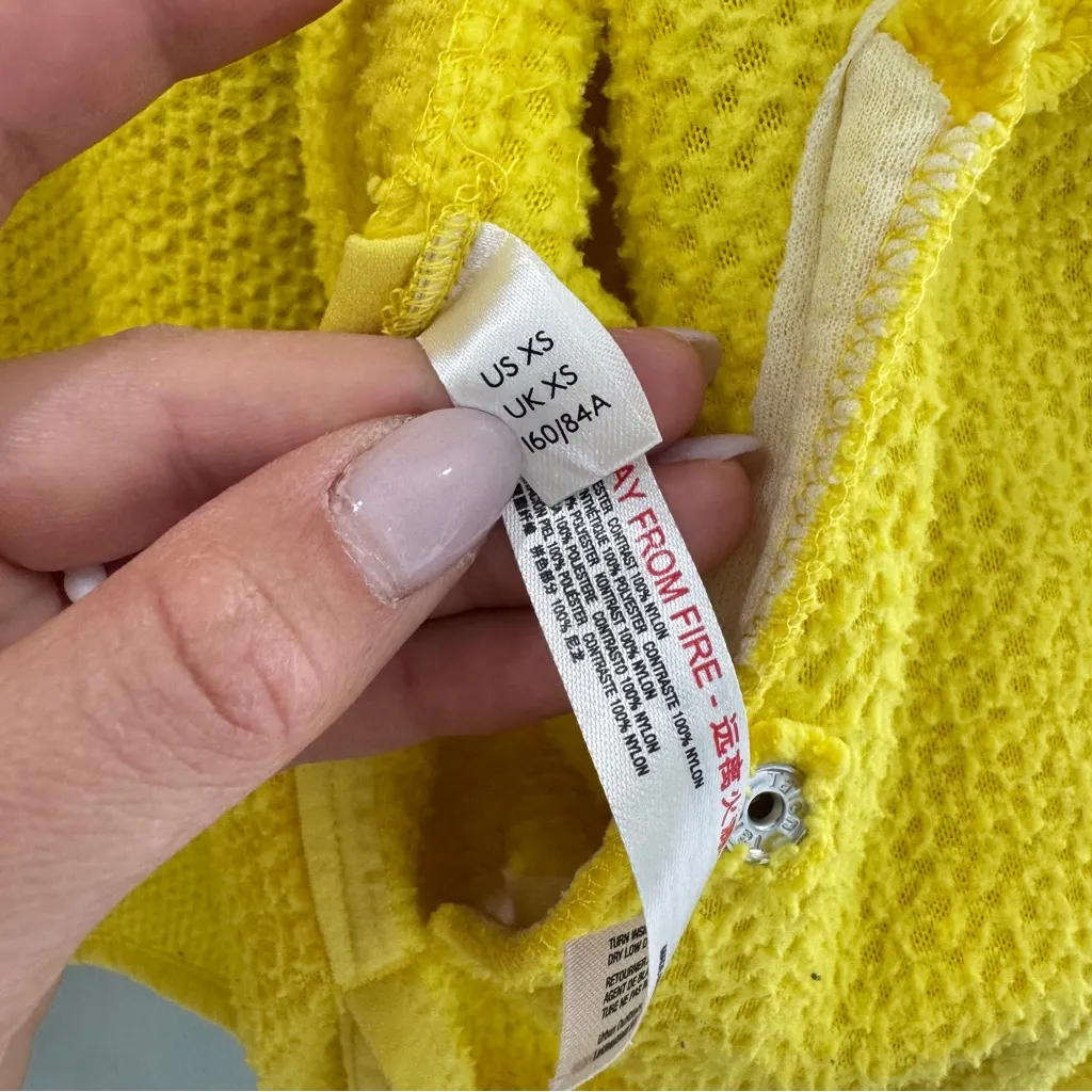 Free People Movement Ziggy Up Fleece Yellow Size XS - Image 16