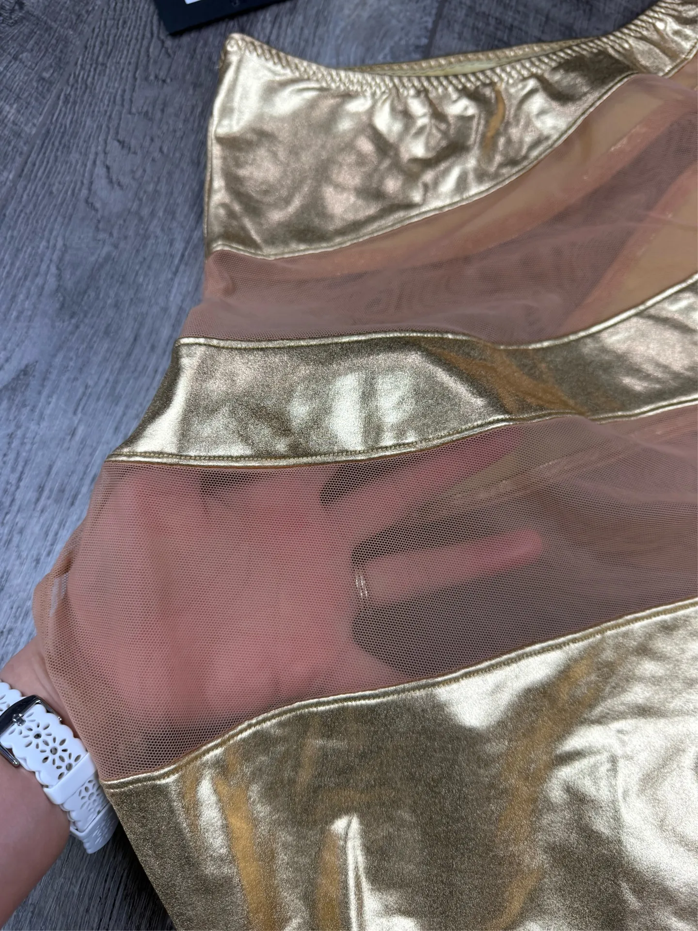 Norma Kamali Gold One Piece Swimsuit - Image 13