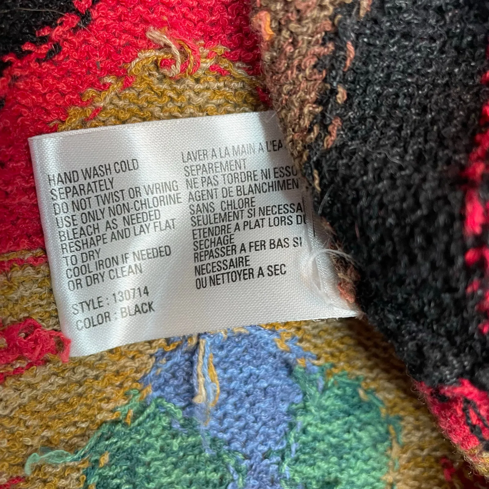 Northern Isles Vintage Southwestern Aztec Zip Up Cardigan Sweater Womens M Multiple Size M - Image 10