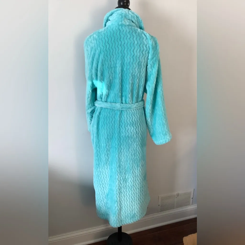 Nice ultra soft robe 🦋LIKE NEW 🦋 Blue Size L - Image 4