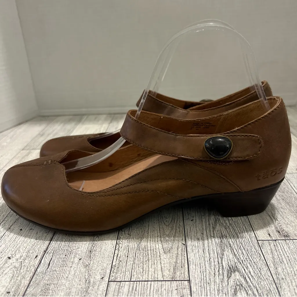 Taos Samba Mary Jane Shoes Women's Size 9 Brown Low Heels Pumps Comfort Work - Image 3