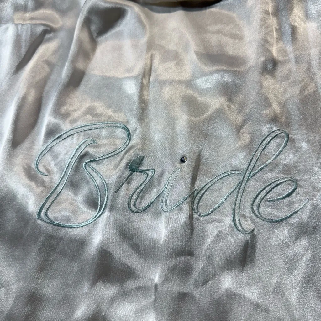 Apt. 9 Intimates White Satin Bride Robe Getting Ready Wedding Size XXLARGE NWT - Image 6