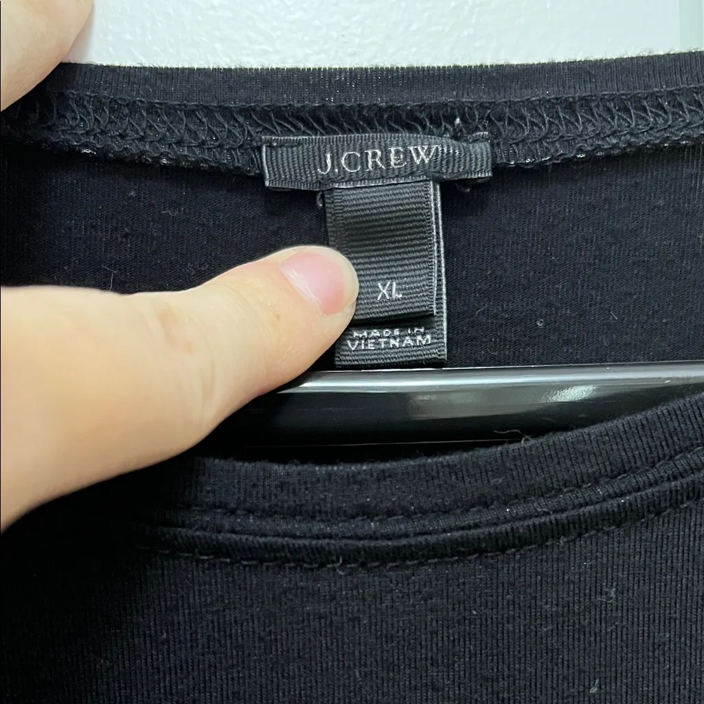 J. Crew Black Label Black Long Sleeve Stretchy Shirt - Size XL - Image 14