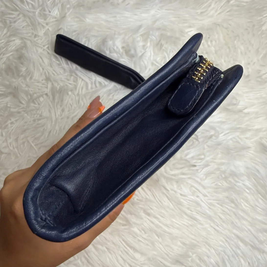 y2k COACH Parker Turnlock Straw Clutch Wallet - Image 4