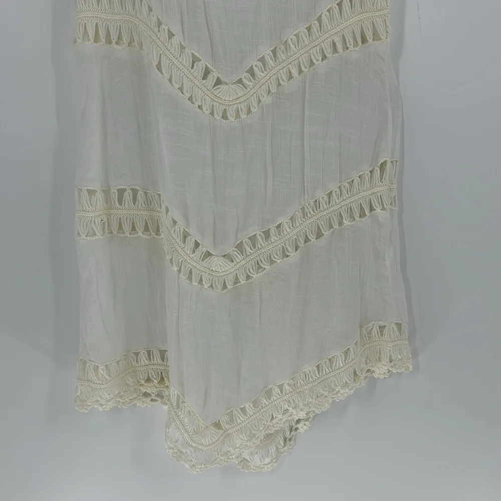 Selfie Couture gauze open knit swimsuit cover up bohemian vacation summer cruise Size M - Image 3