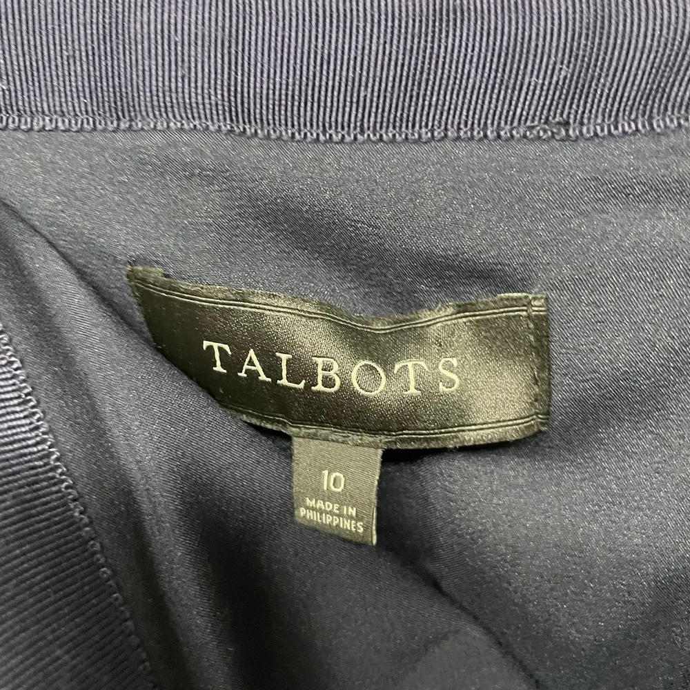 Talbots Womens Red White Blue Boucle Tweed Straight Pencil Skirt Size 10 - Image 6