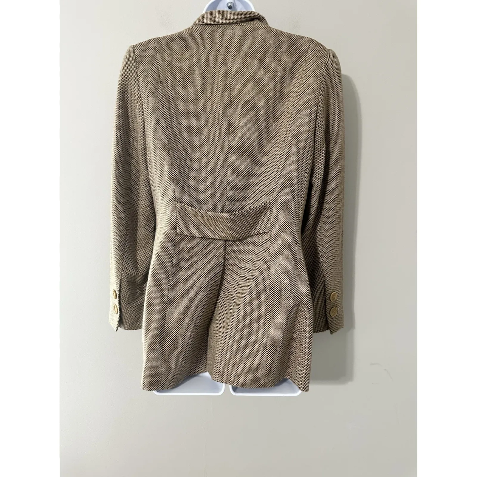 RENA LANGE 100% Cashmere Tweed Blazer Vintage Double - Image 5