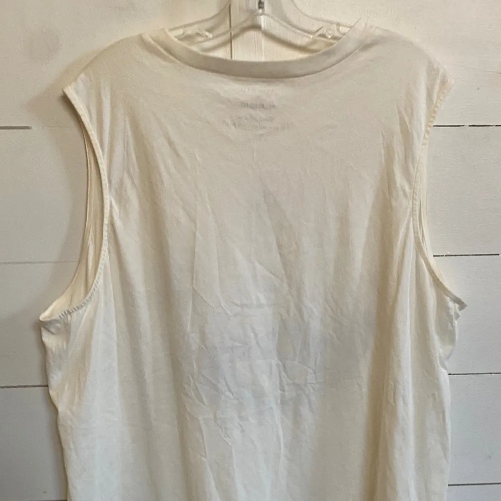 Torrid Peace Nature Relaxed Fit Cotton Jersey Crew Neck Tank size 3 US - NWOT - Image 12