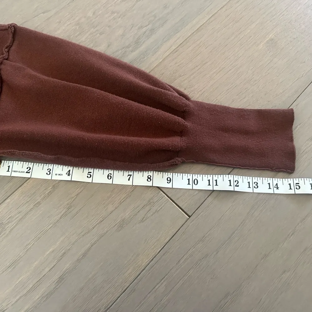 Sweater Set Women 2 Piece Long Sleeve Knit Top Brown - Image 10