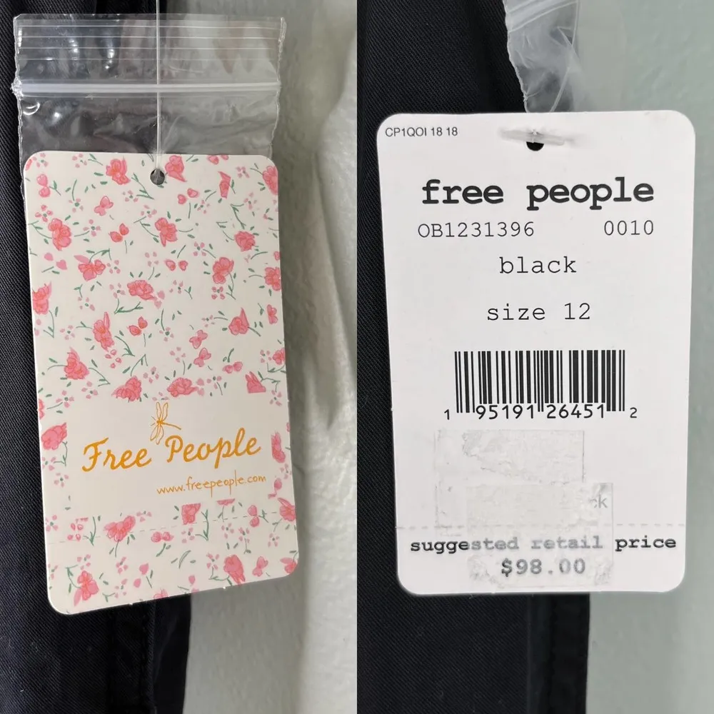 Free People Run Wild High Waist Balloon Pants Black 12 New - Image 100