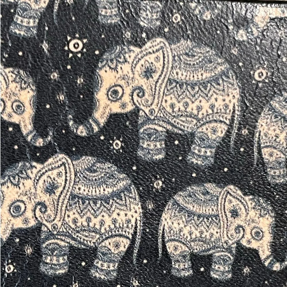 Jon Wye Elephant Graphic Black 100% Leather Belt Small - Image 4