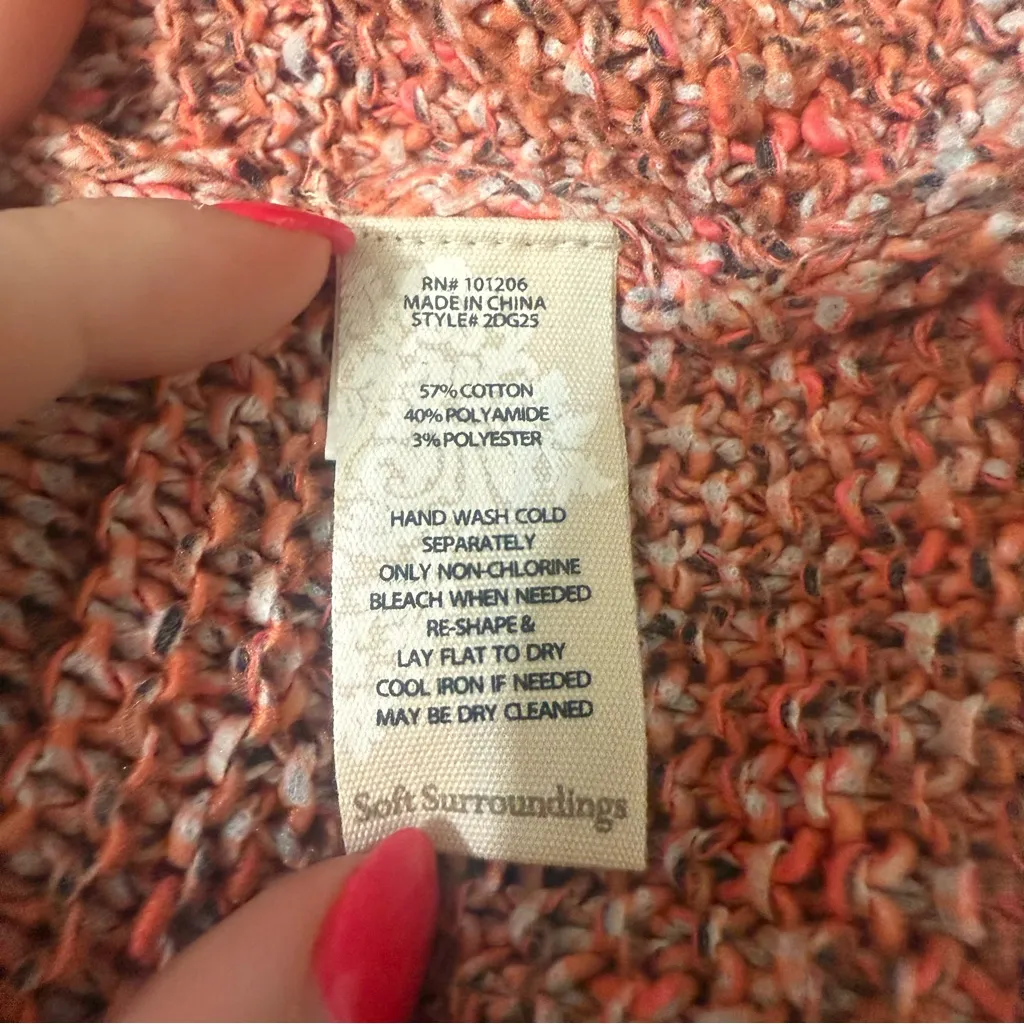 Soft Surroundings size M Rio Pointelle Sweater‎ - Image 5