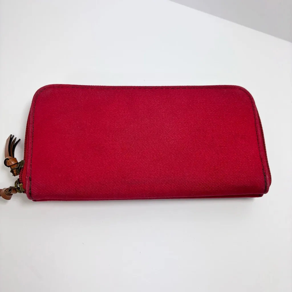 Disney Winnie The Pooh‎ Vintage Tigger & Piglet Leather/Jean Wallet - Image 2