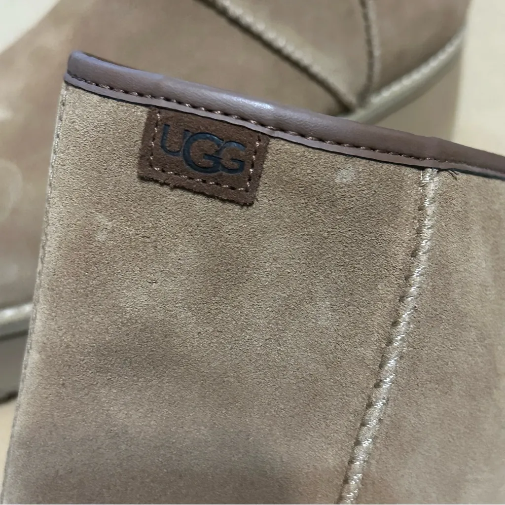 UGG  suede platform ankle boots booties shoes women’s 7 new - Image 6