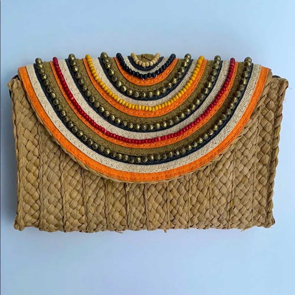 Sun’N’Sand Natural Straw Crossbody Bag - Image 2