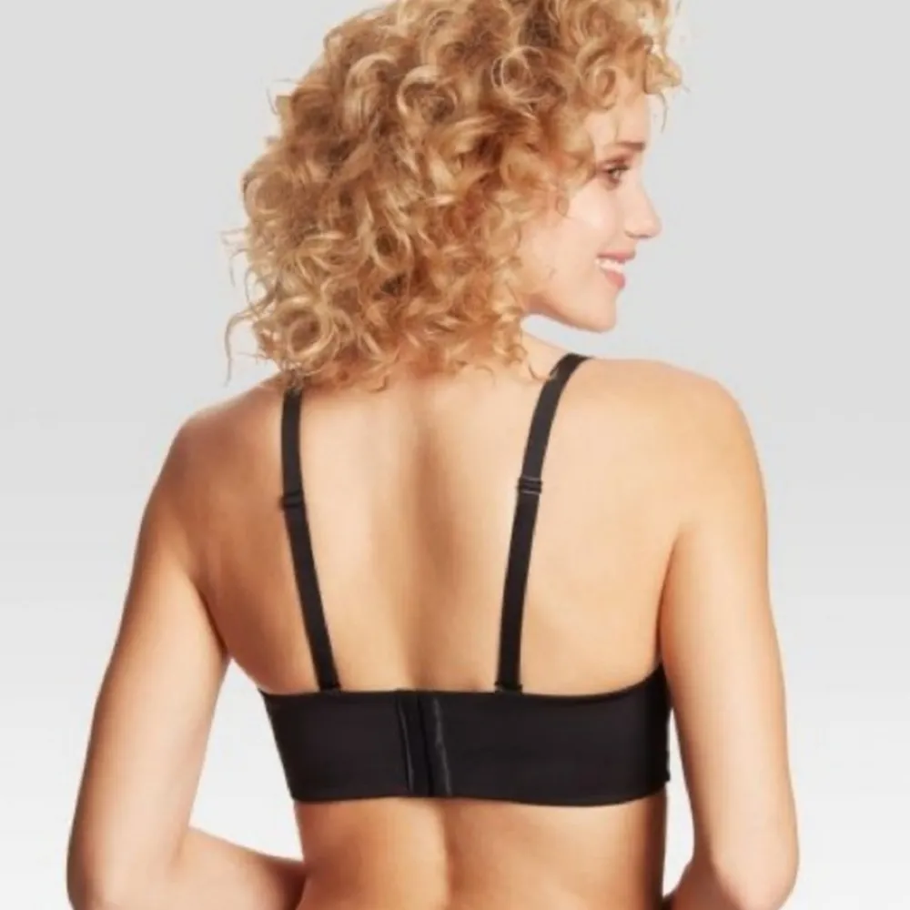 Maidenform Self Expressions Bra Women Size 36C Black Strapless Wireless - Image 5