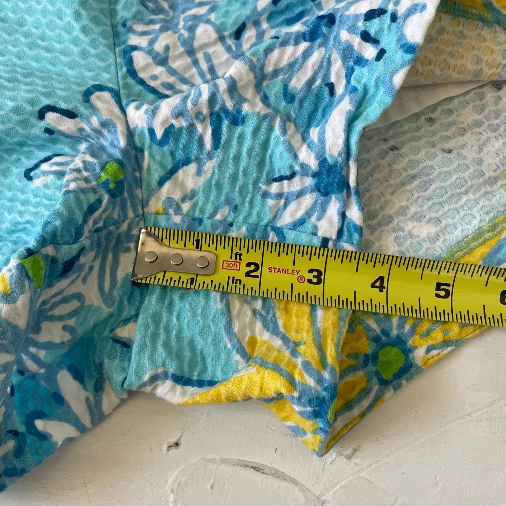 Lilly Pulitzer Adie Breakwater Blue Daisy Dance Allover Shorts Sz 4 - Image 7