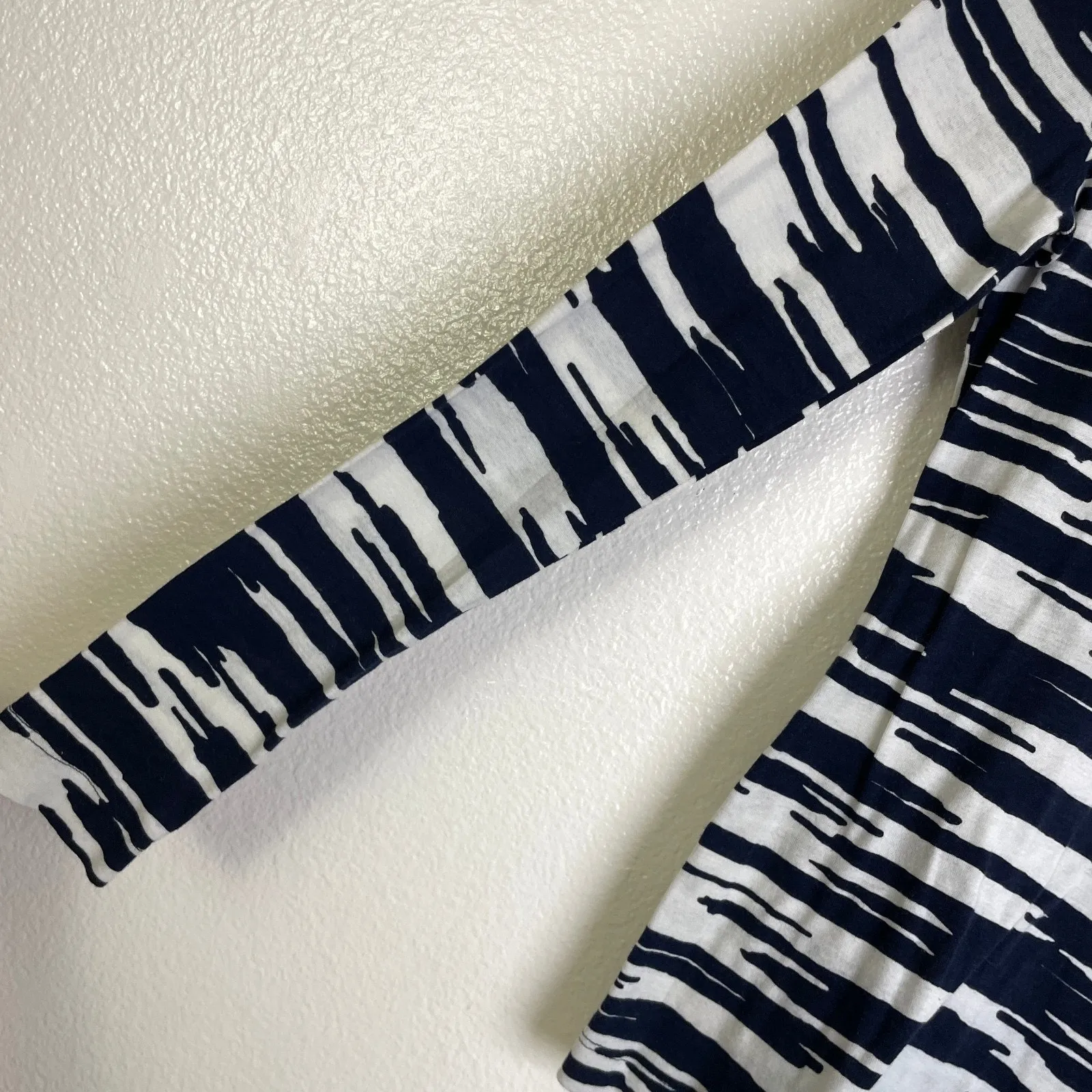 Tory Burch Shirt Womens Extra Small Navy Long Sleeve Jersey Crew Cotton NWOT - Image 4