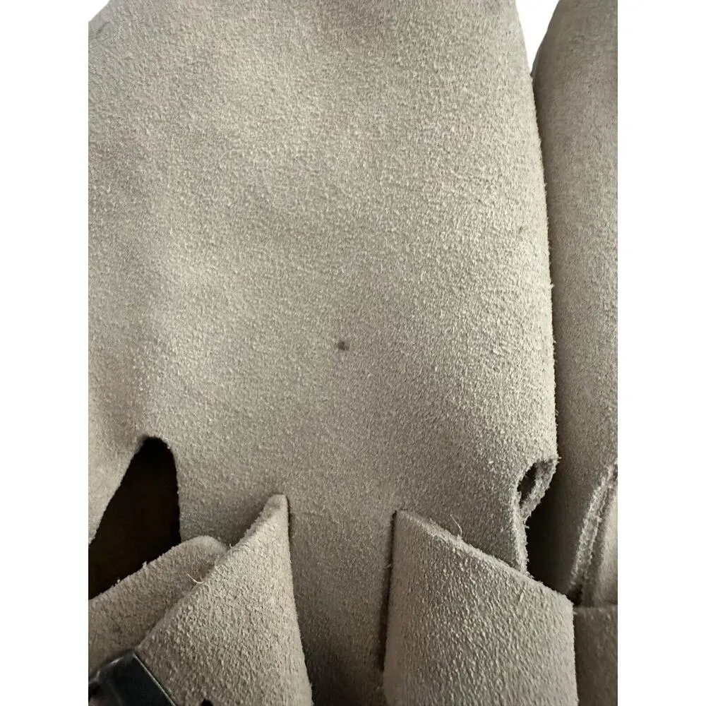 BIRKENSTOCK LONDON Suede Leather Shoes Stone New - Image 9