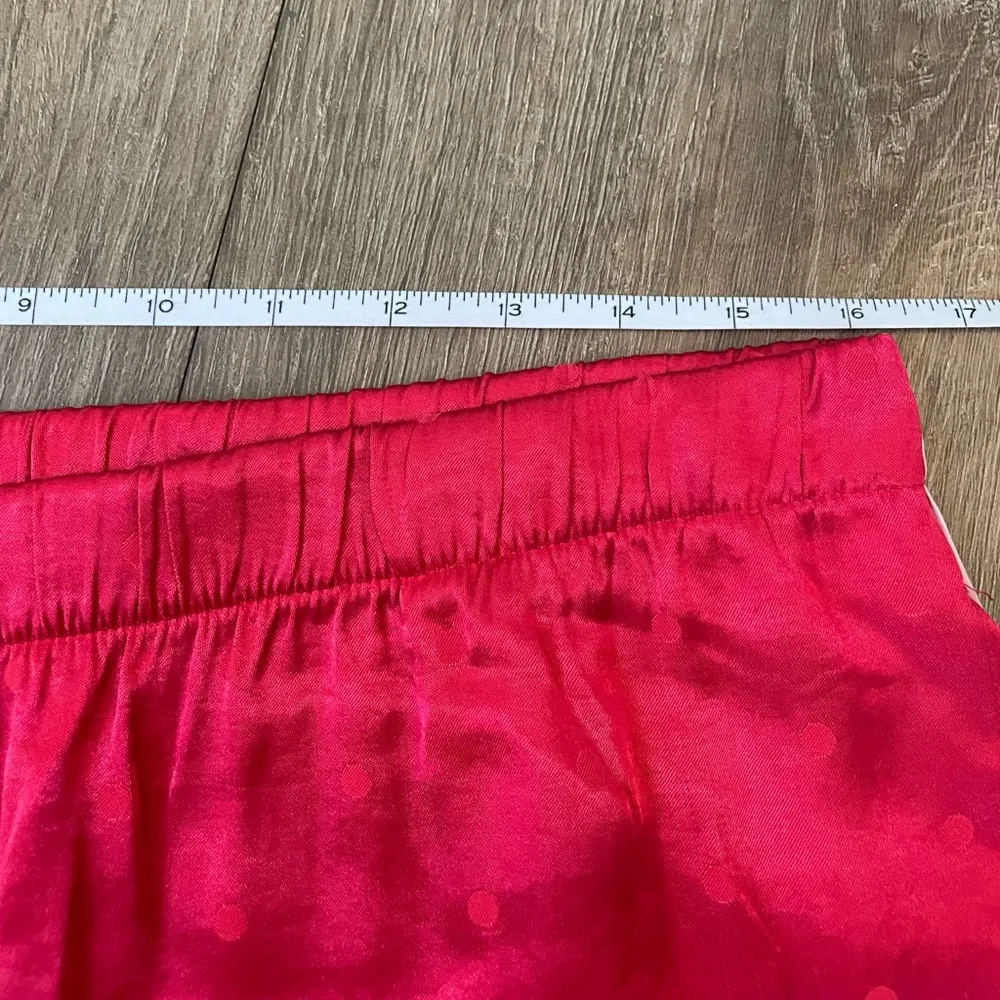 Victoria’s Secret Red Satin Polka Dot Pajama Pants ~ Viscose, Pockets ~ Size L - Image 14
