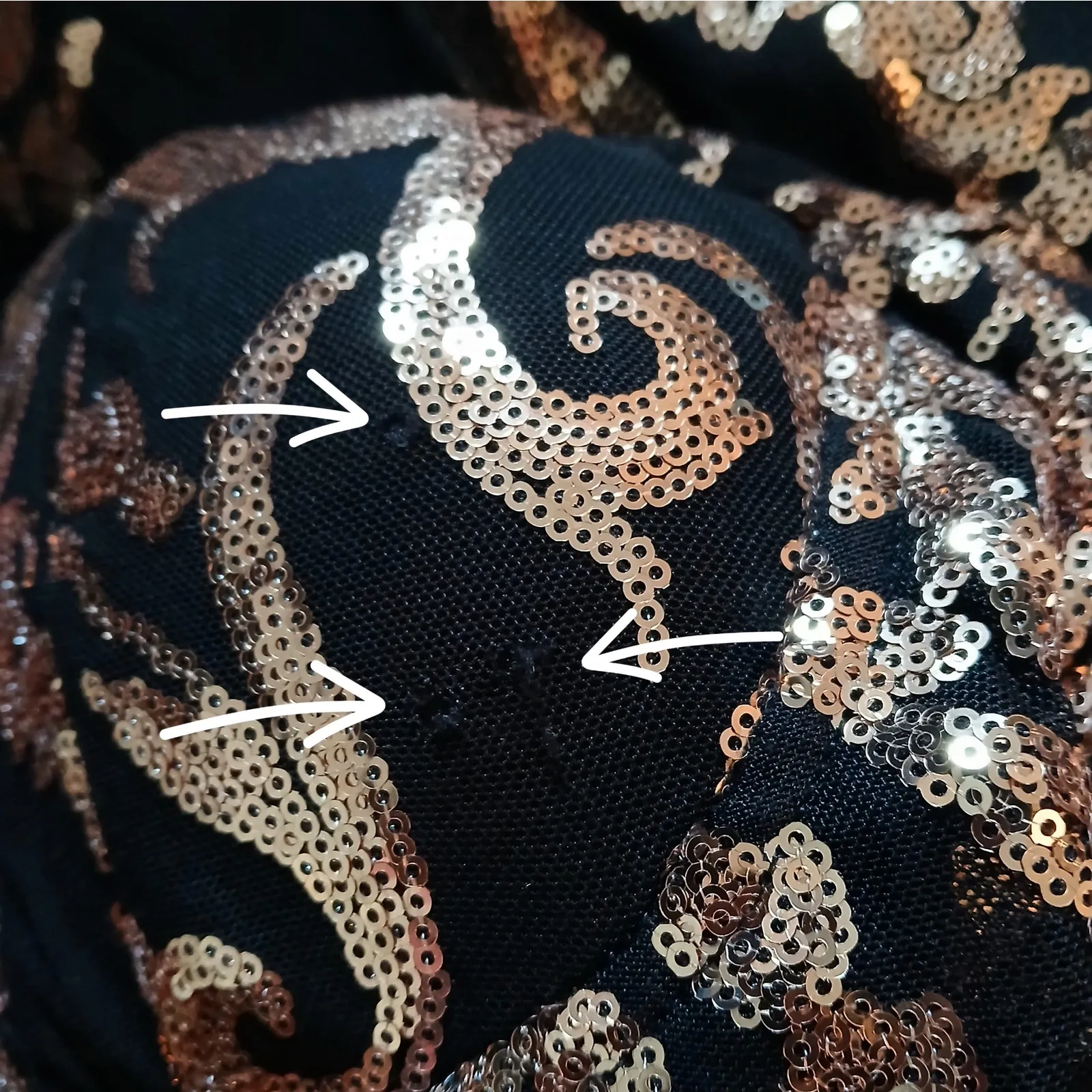 Miss Ord Formal Evening Gown Womens XL Black Gold Strapless Sequin Mermaid Dress - Image 13