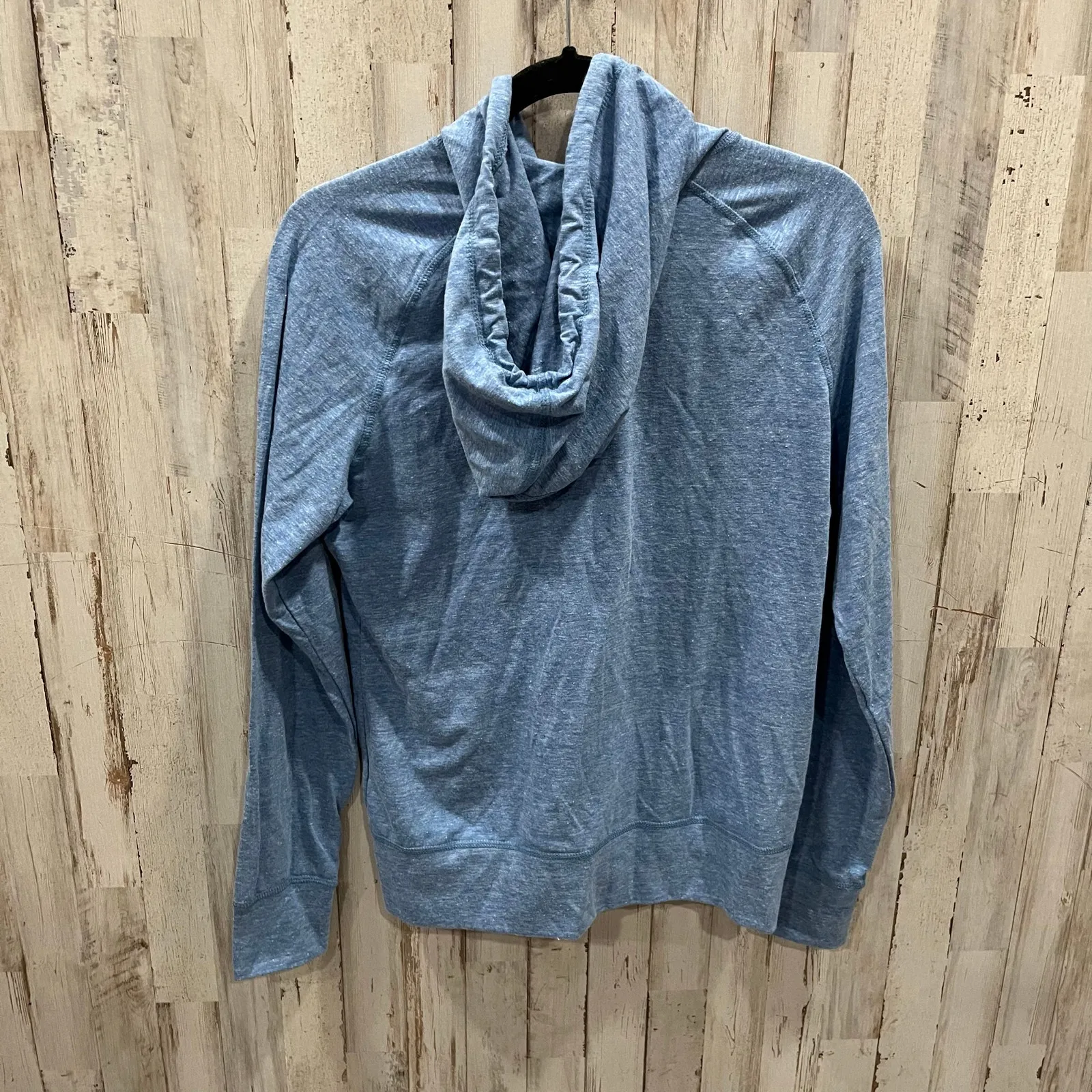 American Giant Lightwieght Full Zip Heathered Blue Jay Womens Medium USA Made - Image 5