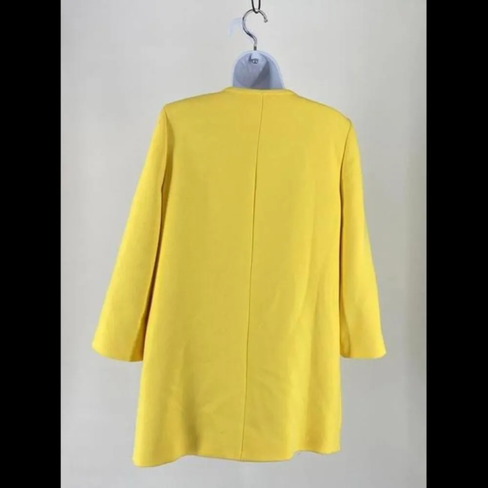 Stylish Yellow Mid-Length ZARA Coat - Image 3