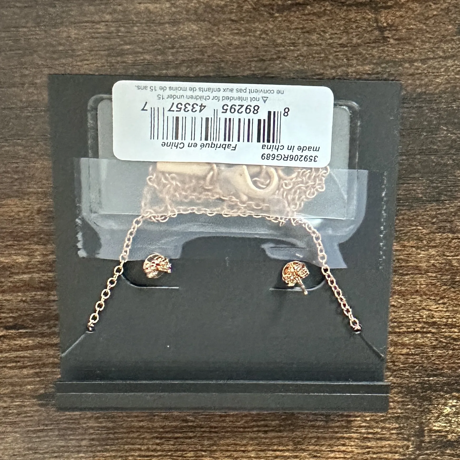 Coach Necklace And Tea Rose Stud Set - Image 2